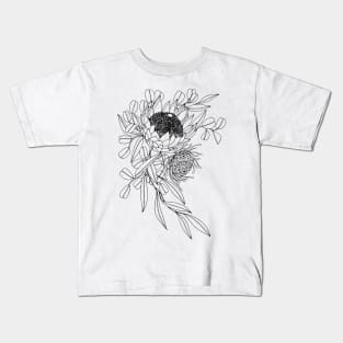 Proteas and Eucalyptus Kids T-Shirt